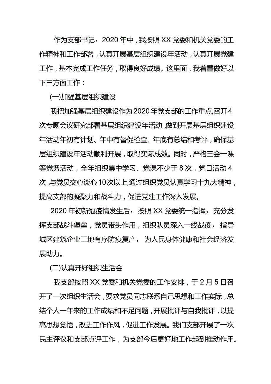 2020党支部书记述职报告.docx_第2页