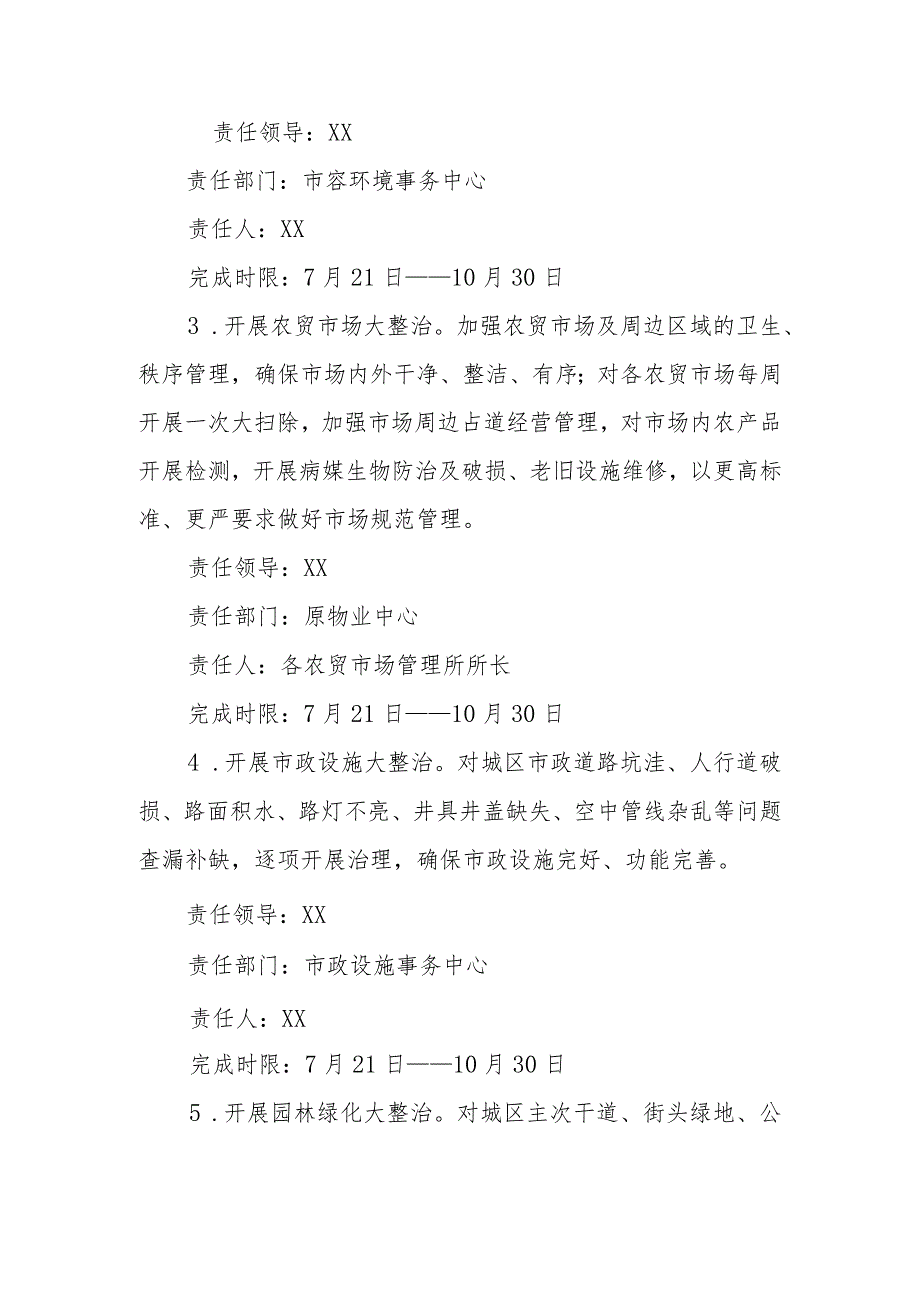 XX县城管局创建国家卫生县和深化文明城市创建“百日攻坚”行动工作方案.docx_第3页