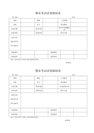 期末考试试卷跟踪表.docx