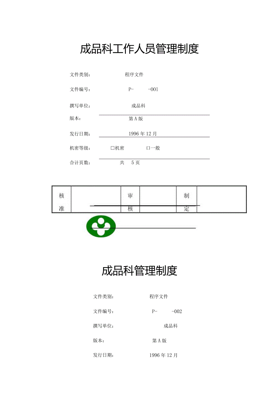 某公司成品科管理制度的规定(doc50页).docx_第2页