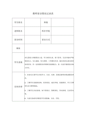 教师家访情况记录表(8).docx