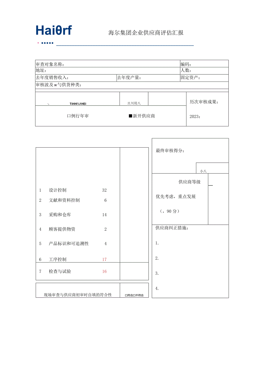 海尔集团供应商质量体系审查报告.docx_第2页