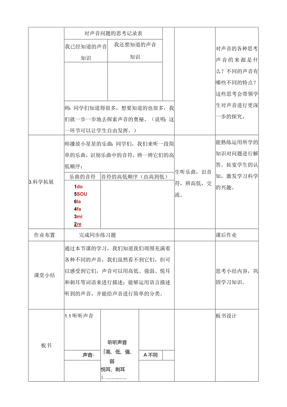 教科版四年级上册科学全册教学设计.docx_第3页