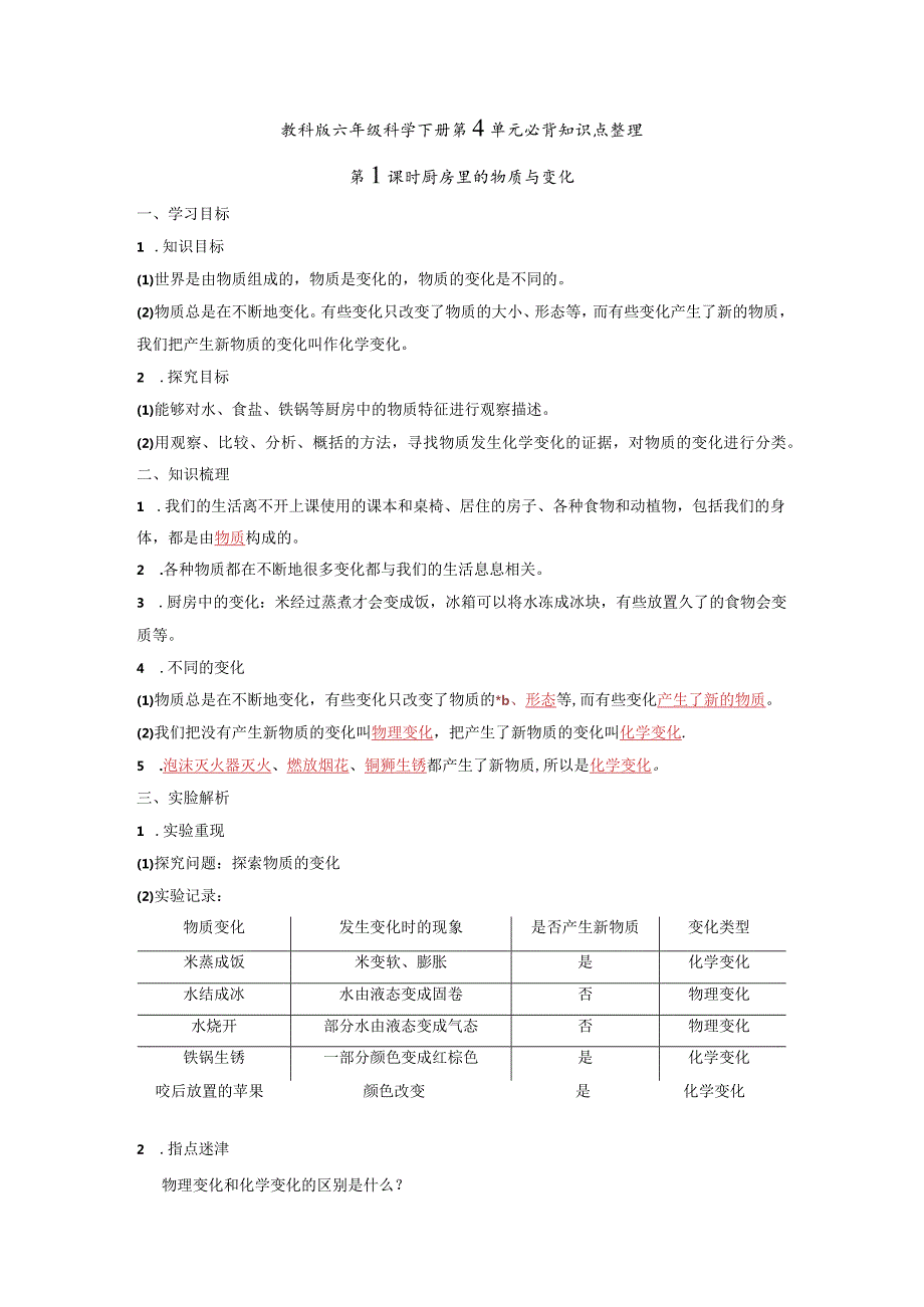 教科版六年级科学下册第4单元必背知识点整理.docx_第1页