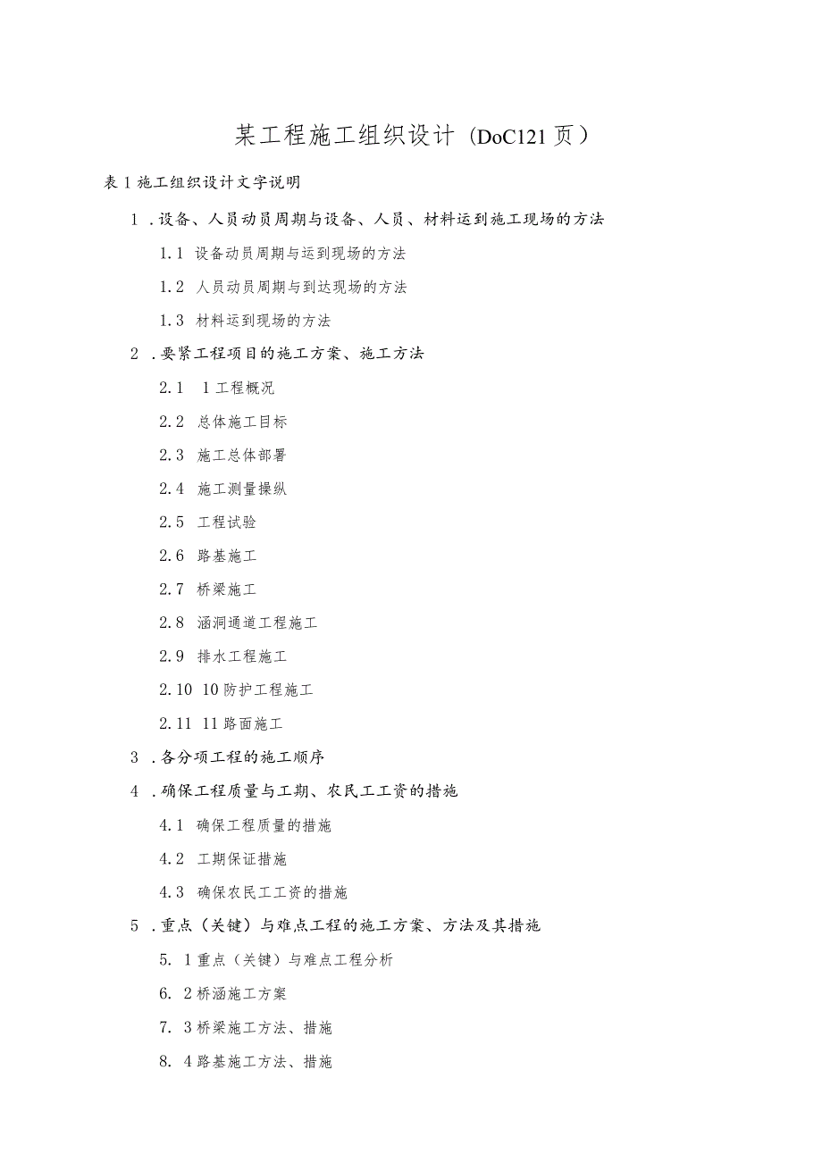 某工程施工组织设计(DOC121页).docx_第1页