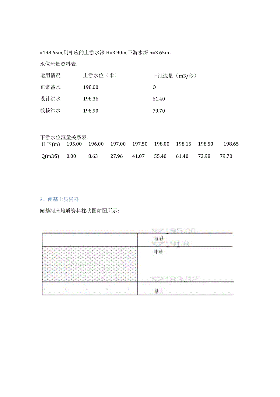 最新国家开放大学（新平台）《水工建筑物实训》水闸设计.docx_第3页