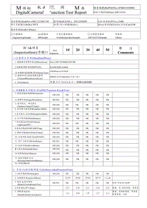 數位相機功能測試報告格式(DSC122FW-248).docx