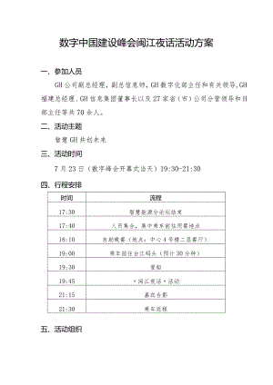 数字中国建设峰会闽江夜话活动方案.docx