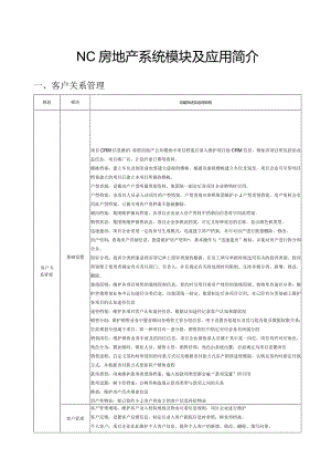 用友NC房地产系统模块与应用解决方法.docx