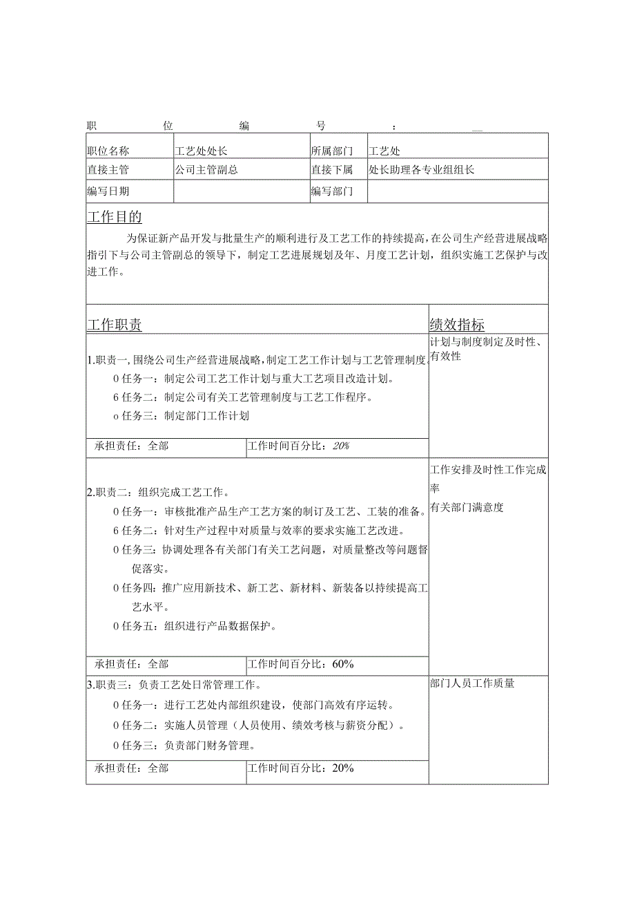 某某客车产品工艺处职位说明书.docx_第3页