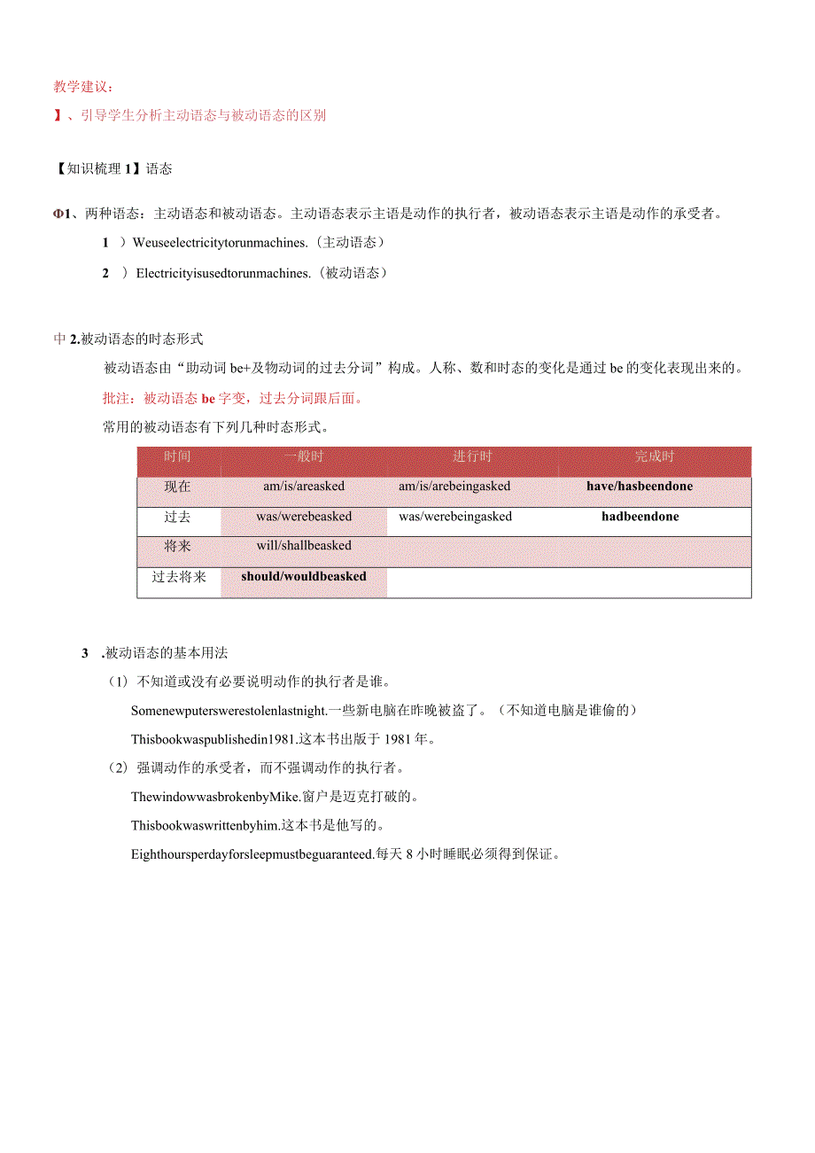 牛津上海版八年级寒假讲义第2讲-语态.docx_第3页