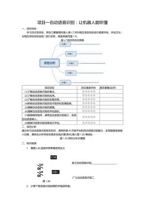 智能语音应用开发工作手册汇总项目1--11自动语音识别：让机器人能听懂---焦点畅谈：定制康养智能机器人.docx