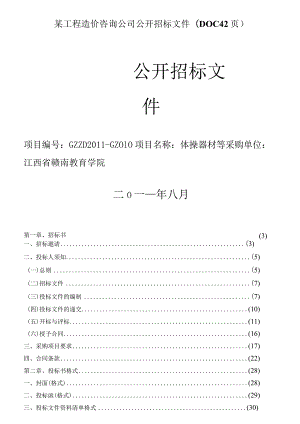 某工程造价咨询公司公开招标文件(DOC42页).docx