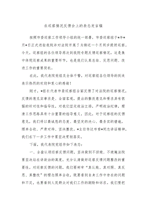 在巡察情况反馈会上的表态发言稿.docx