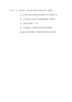 上海市突发性地质灾害隐患点动态管理办法、群测群防工作要点.docx