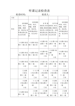 教师听课记录检查表.docx