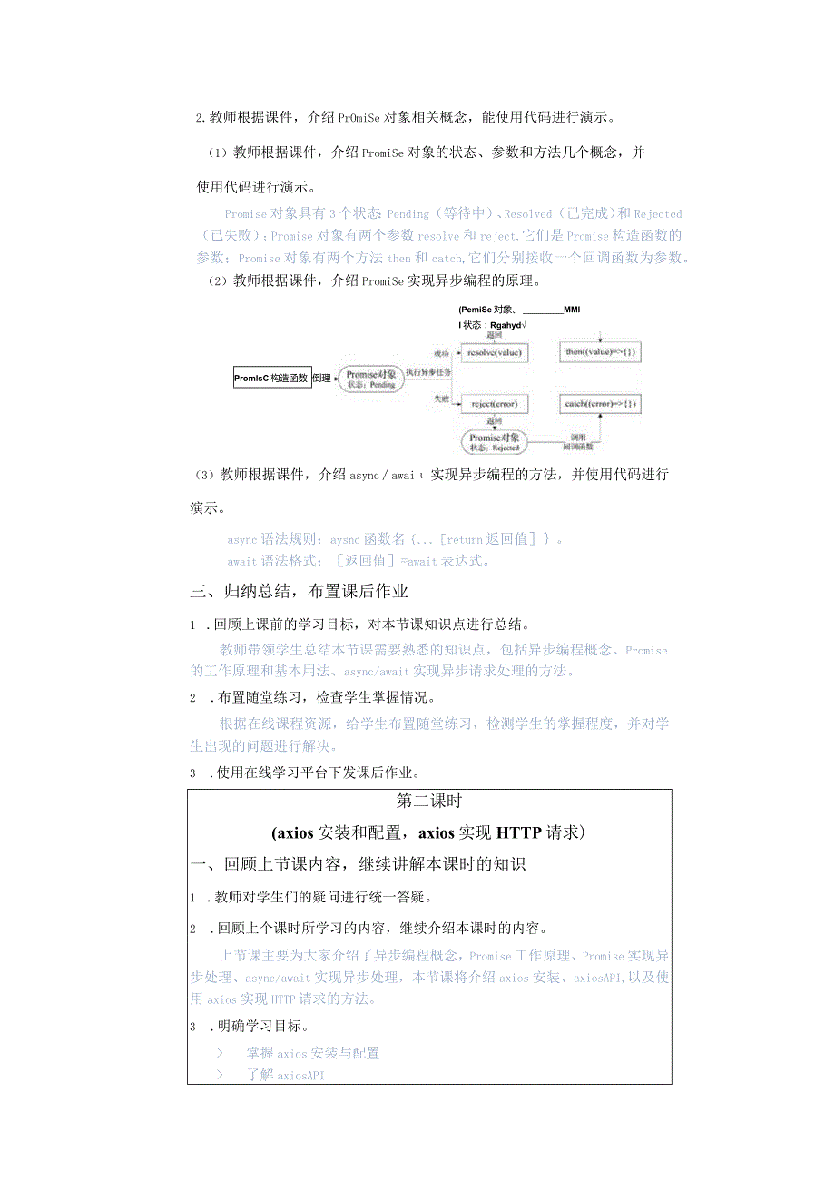 Vue.js3前端开发基础及项目化应用教案单元7与后端交互——axios_教学设计.docx_第3页