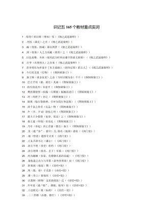 2024备考165个教材重点实词.docx