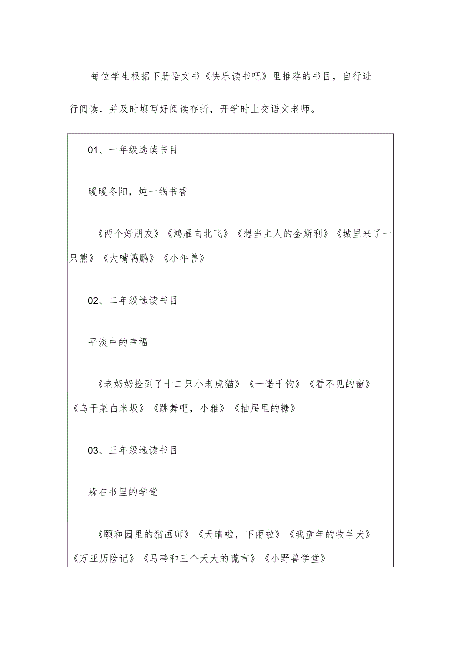 2024小学1-6年级寒假五育并举作业清单方案（最新版）.docx_第3页