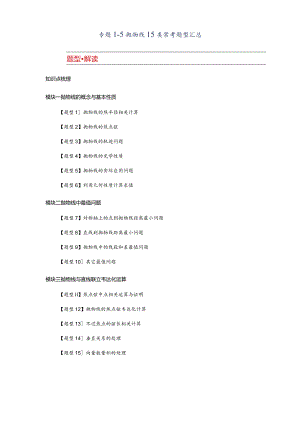 专题1-5抛物线15类常考题型汇总.docx