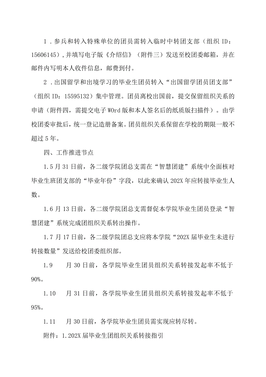 XX经济职业技术学院关于做好202X届毕业生团员组织关系转接和规范管理工作的通知（2024年）.docx_第2页