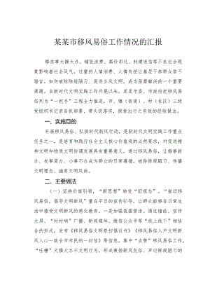 某某市移风易俗工作情况的汇报.docx