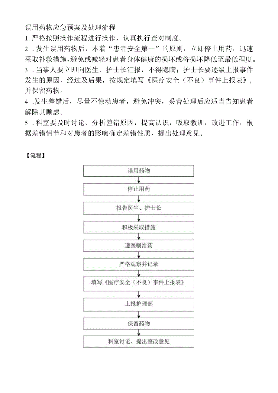 误用药物应急预案及处理流程.docx_第1页