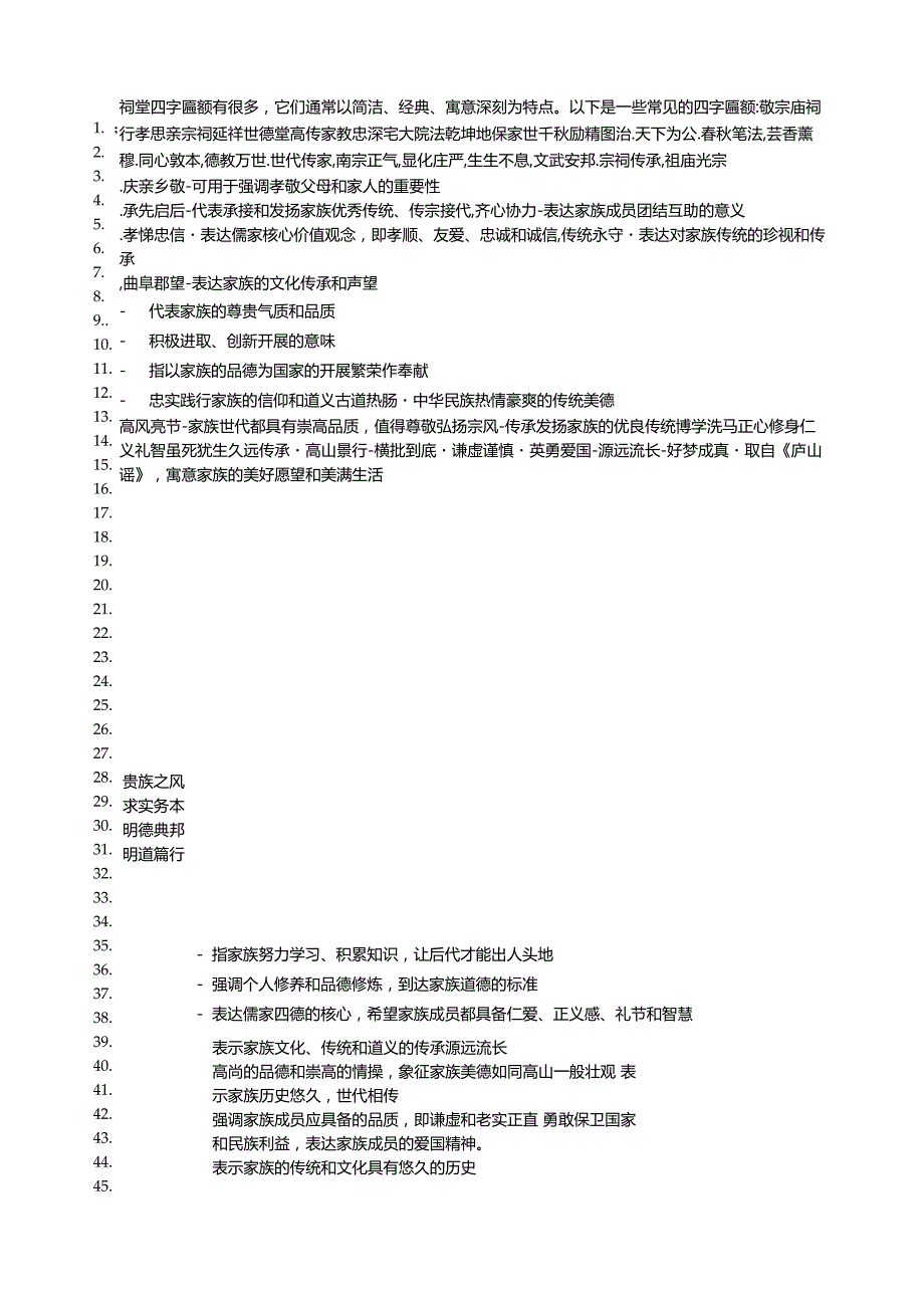 祠堂四字匾额大全.docx_第1页