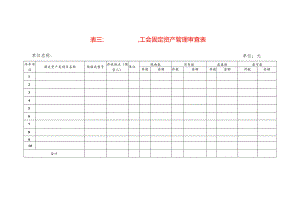 工会固定资产管理审查表模板.docx