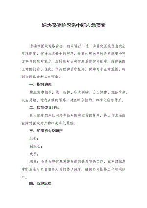 妇幼保健院网络中断应急预案.docx