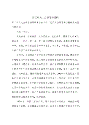 开工动员大会领导讲话稿.docx