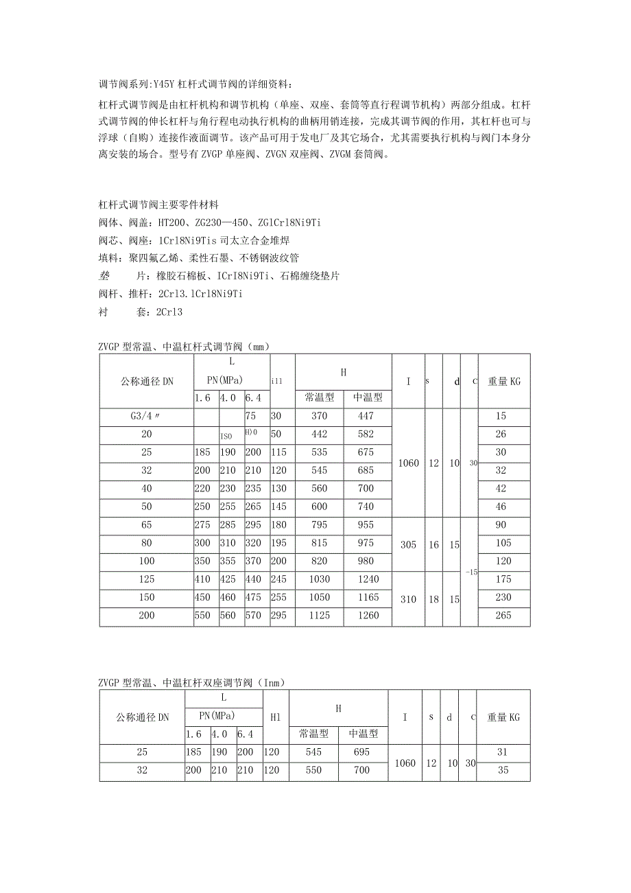 调节阀系列Y45Y杠杆式调节阀的详细资料.docx_第1页