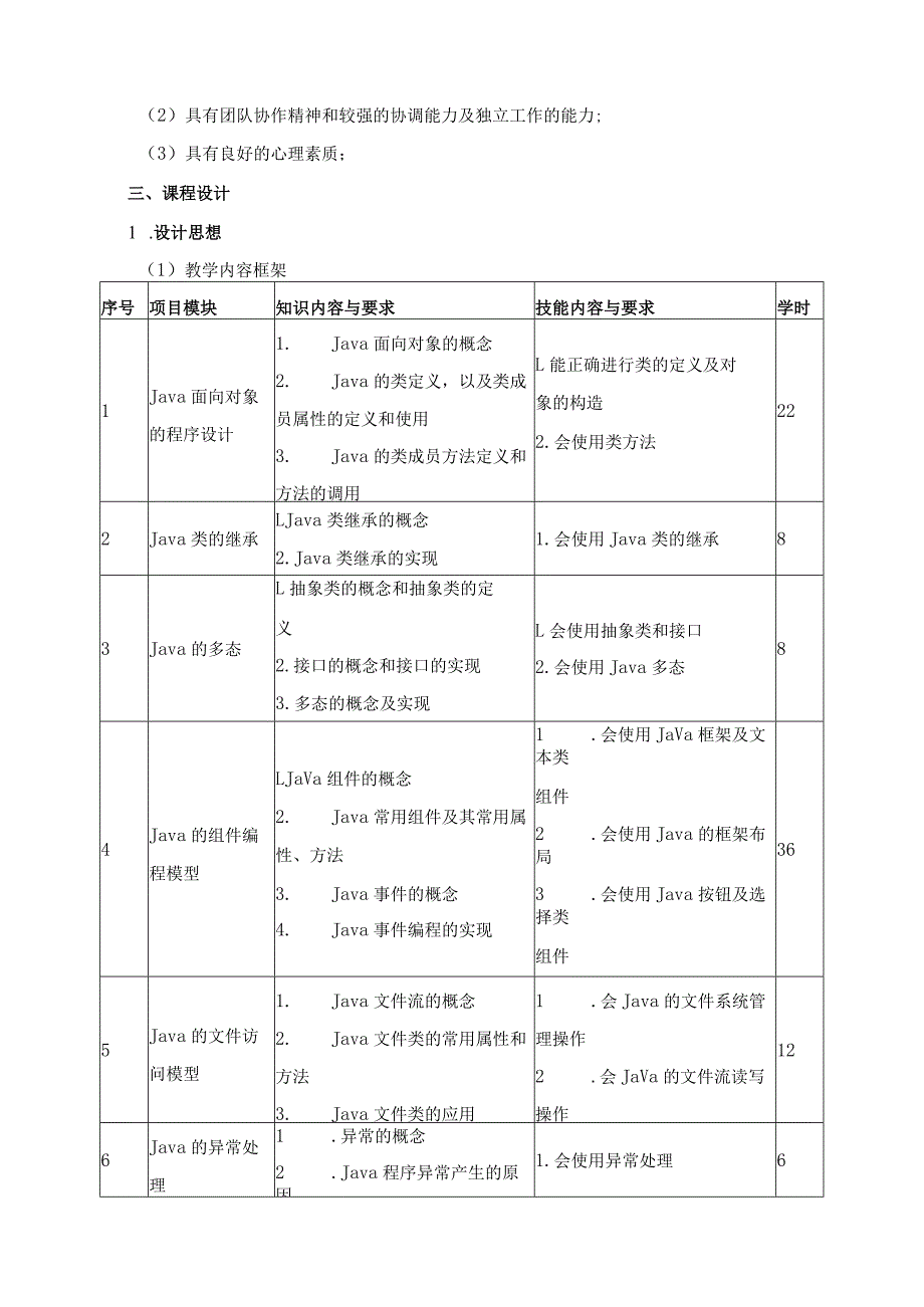 《Java程序设计》课程标准.docx_第3页