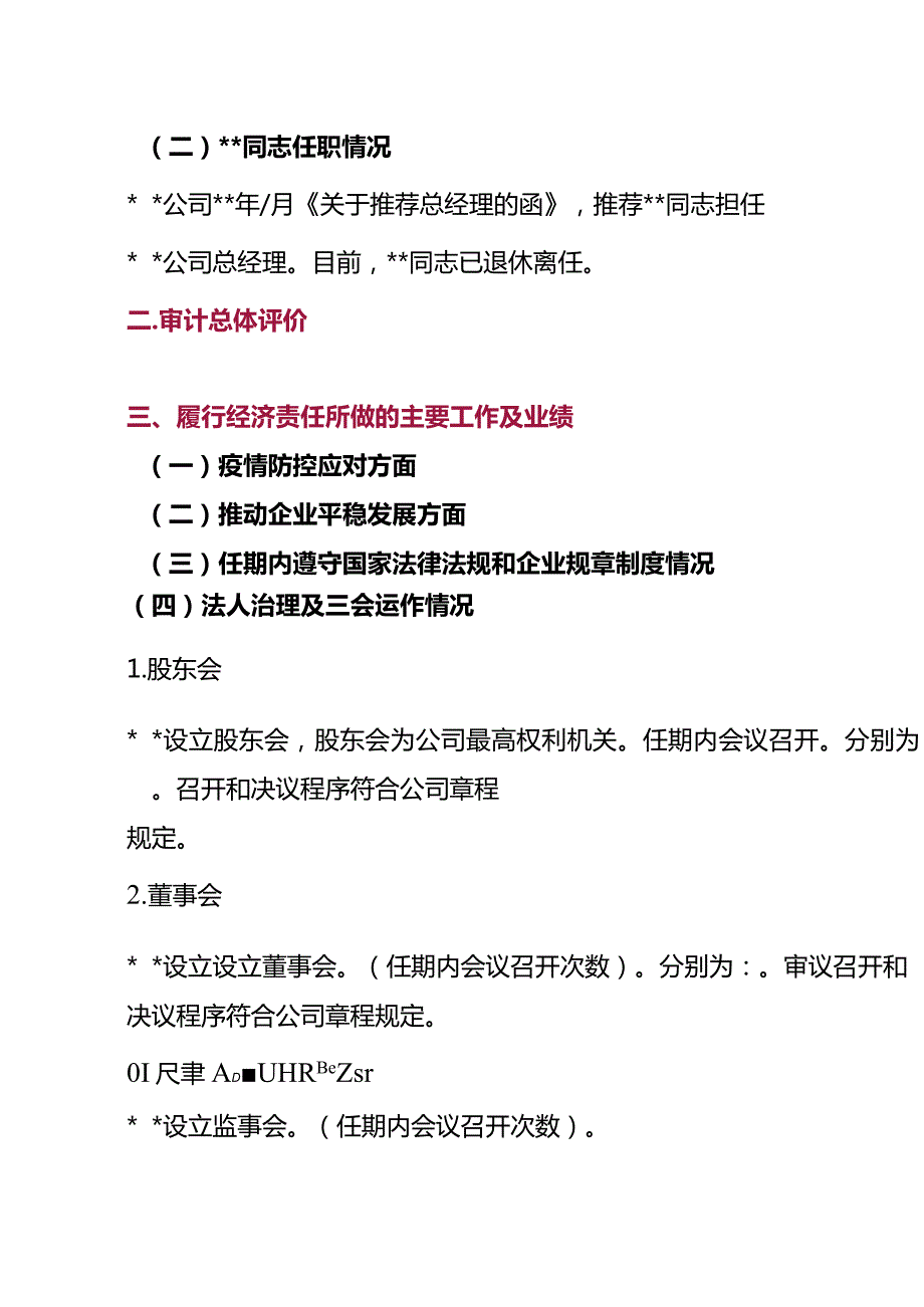 国有企业经责审计报告模板.docx_第3页