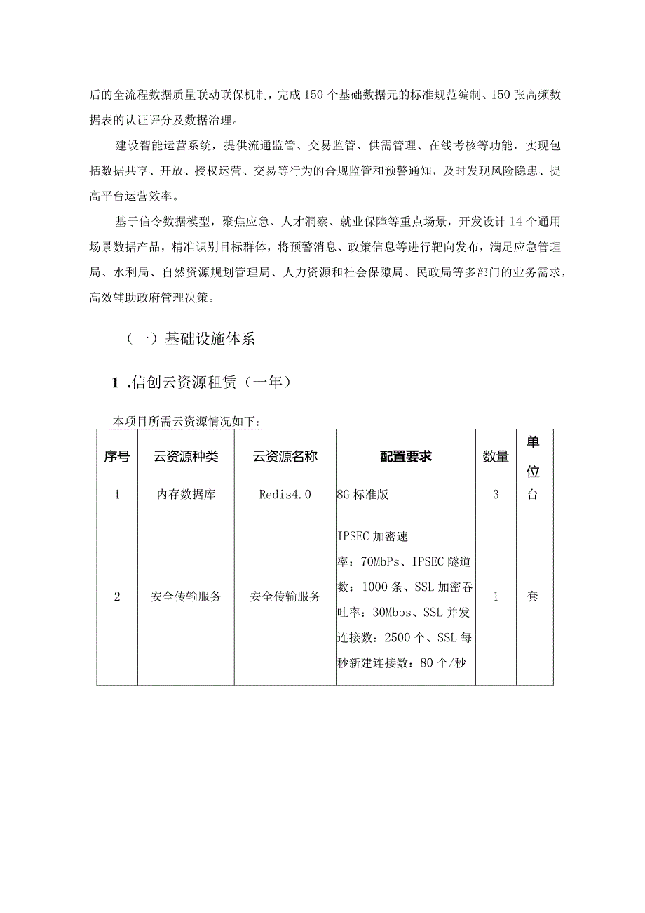 XX市一体化智能化公共数据平台（二期）项目建设要求.docx_第3页