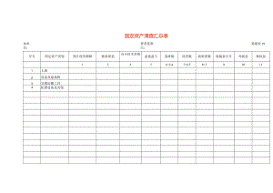 固定资产清查工作底稿汇总表.docx