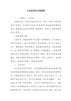 大学生军训心得感悟.docx