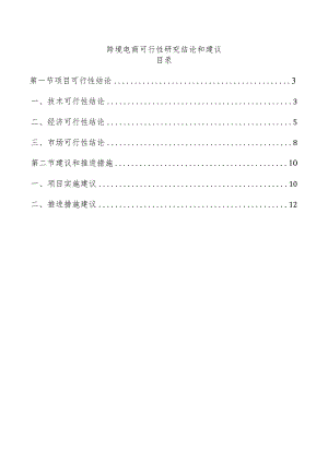 跨境电商可行性研究结论和建议.docx