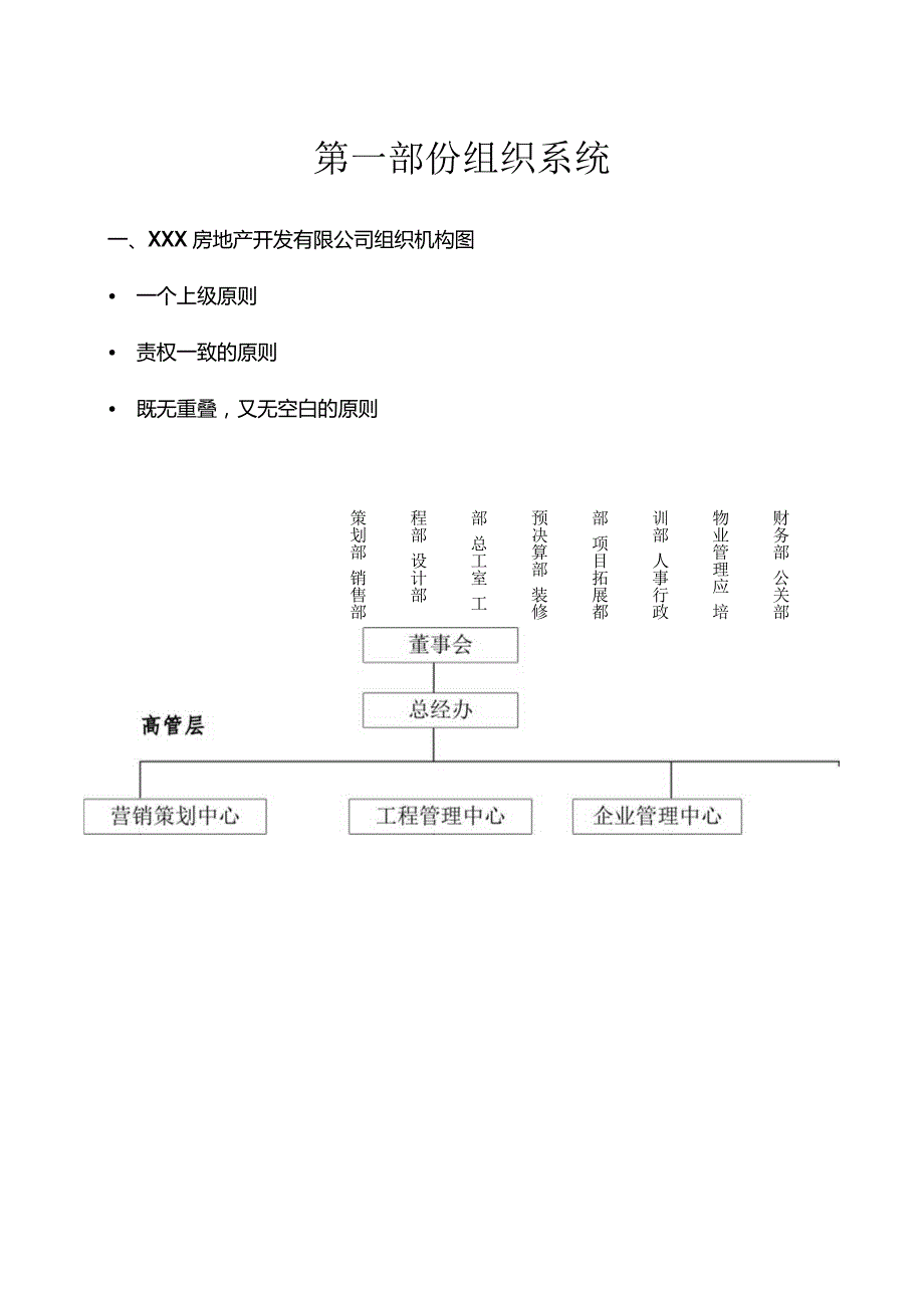 某房地产公司组织架构和管理组织系统课程.docx_第1页