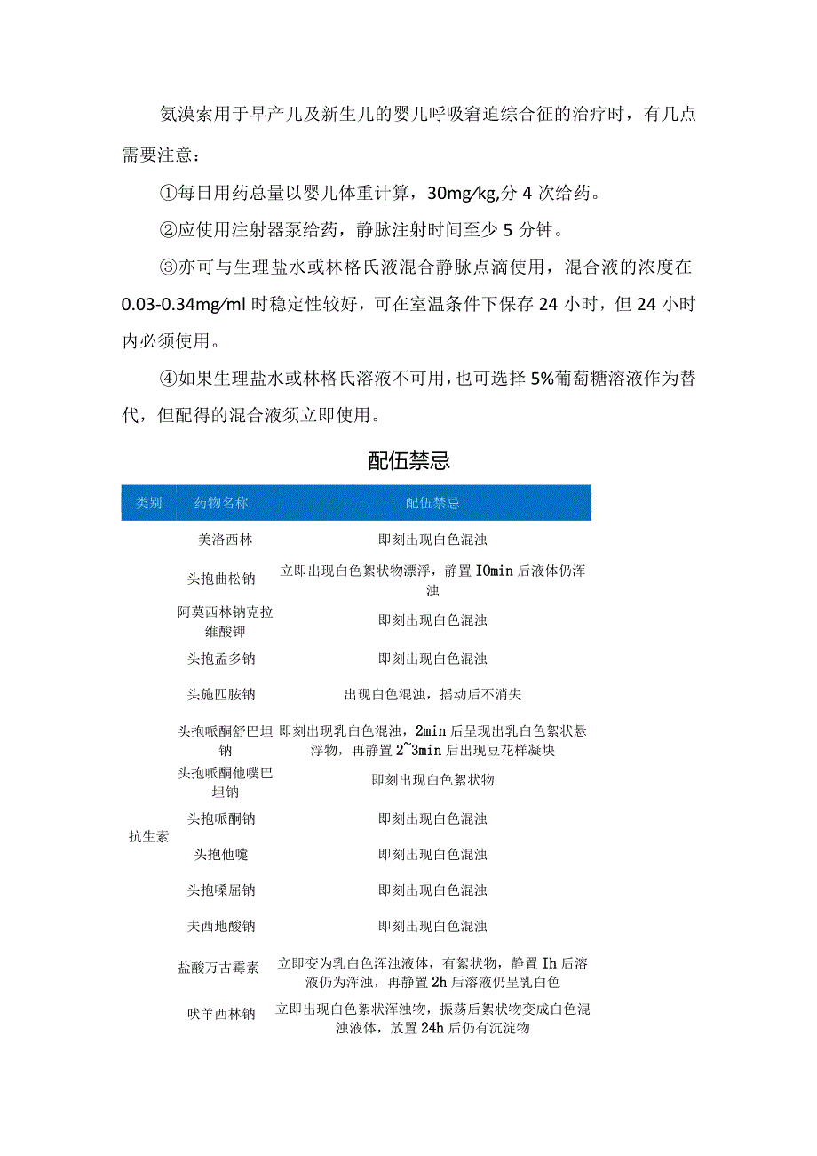 氨溴索使用注意事项、儿童用法用量、配伍禁忌及与氨溴索与氨溴特罗区别.docx_第2页