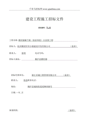 白改黑工程招投标书范本.docx