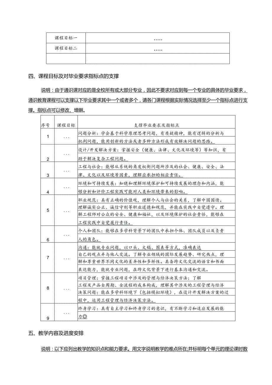 XX科技大学《XX》通识课程教学大纲（2024年）.docx_第2页