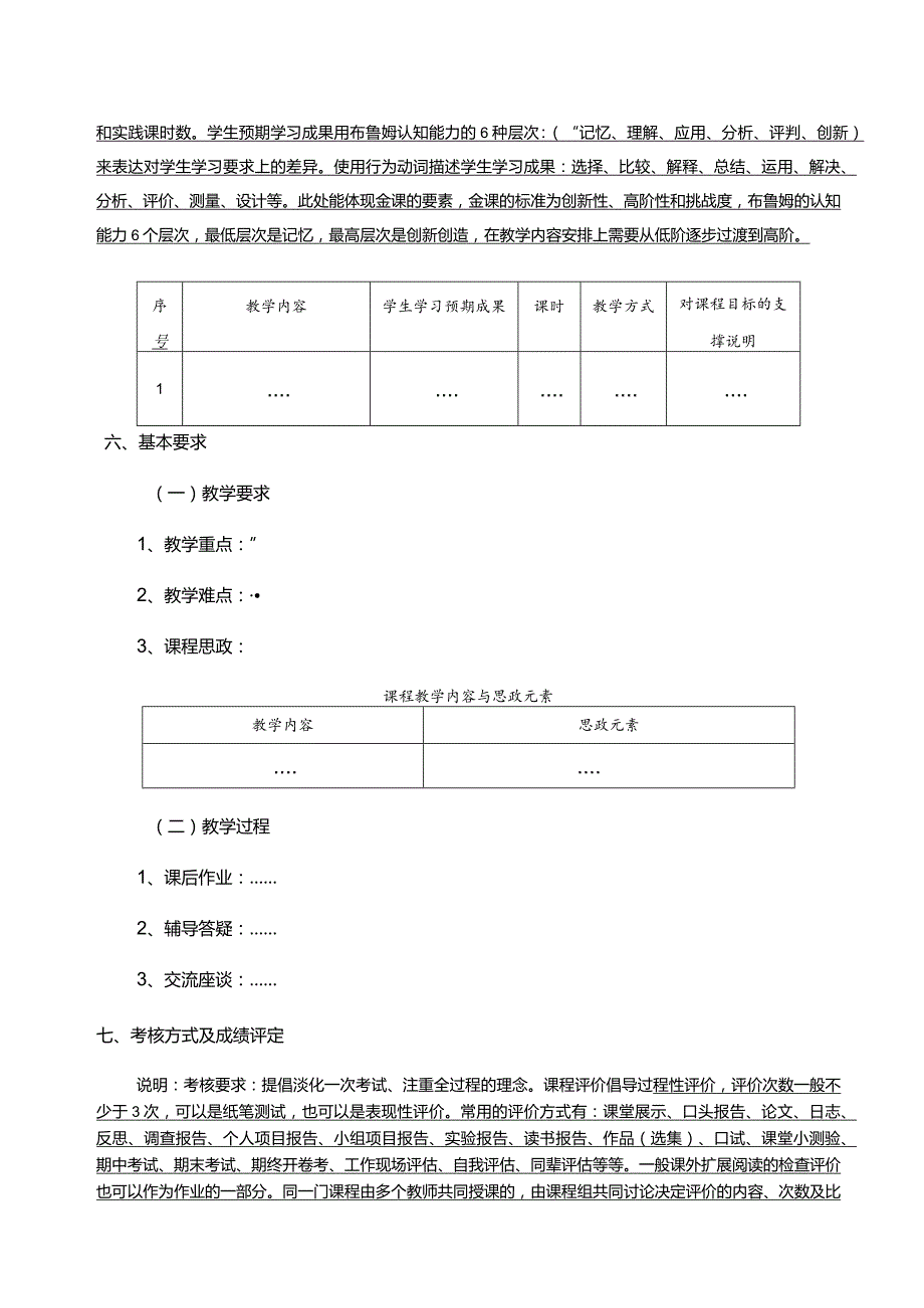 XX科技大学《XX》通识课程教学大纲（2024年）.docx_第3页