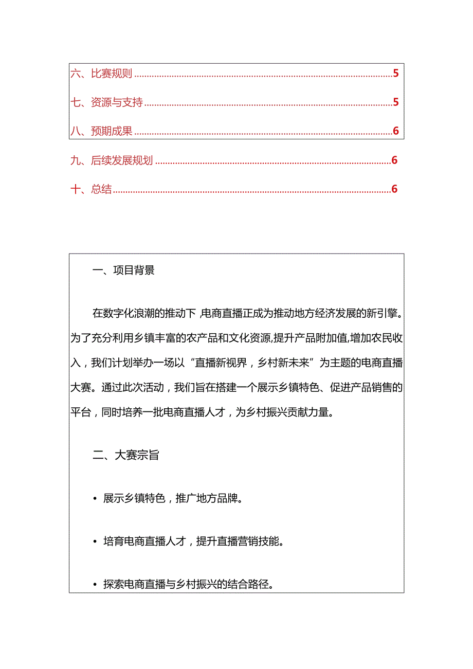 2024乡镇电商直播大赛实施方案.docx_第2页