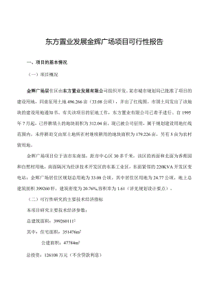 某广场项目可行性报告(doc41页).docx