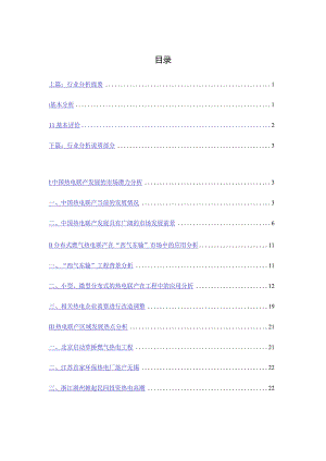某年度热电行业分析报告.docx