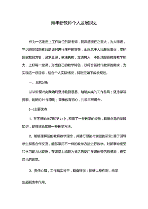 青年新教师个人发展规划.docx