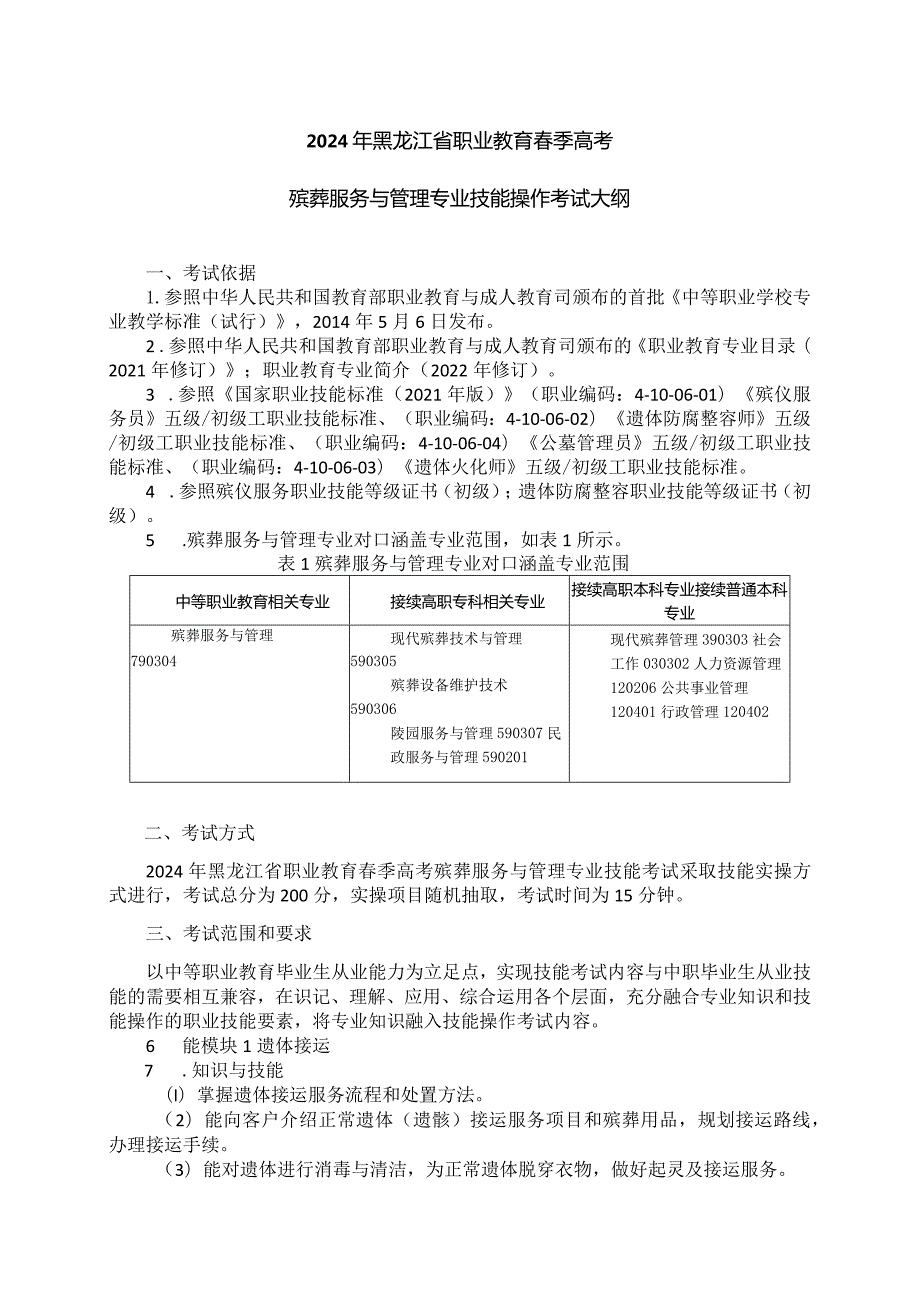 79-3殡葬服务与管理专业技能操作考试大纲.docx_第1页