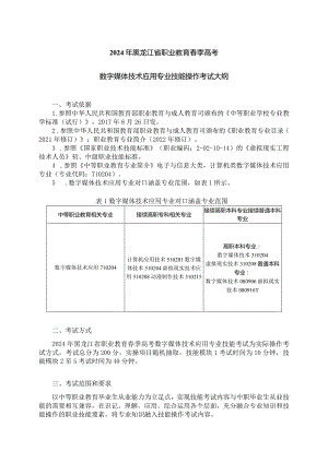 71-4数字媒体技术应用专业技能操作考试大纲.docx