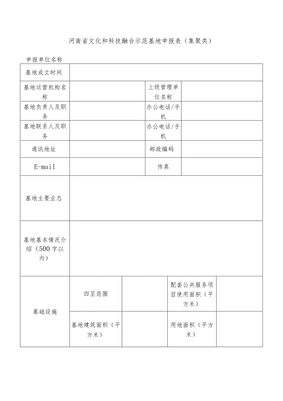 河南省文化和科技融合示范基地申报表（集聚类、单体类）.docx_第3页